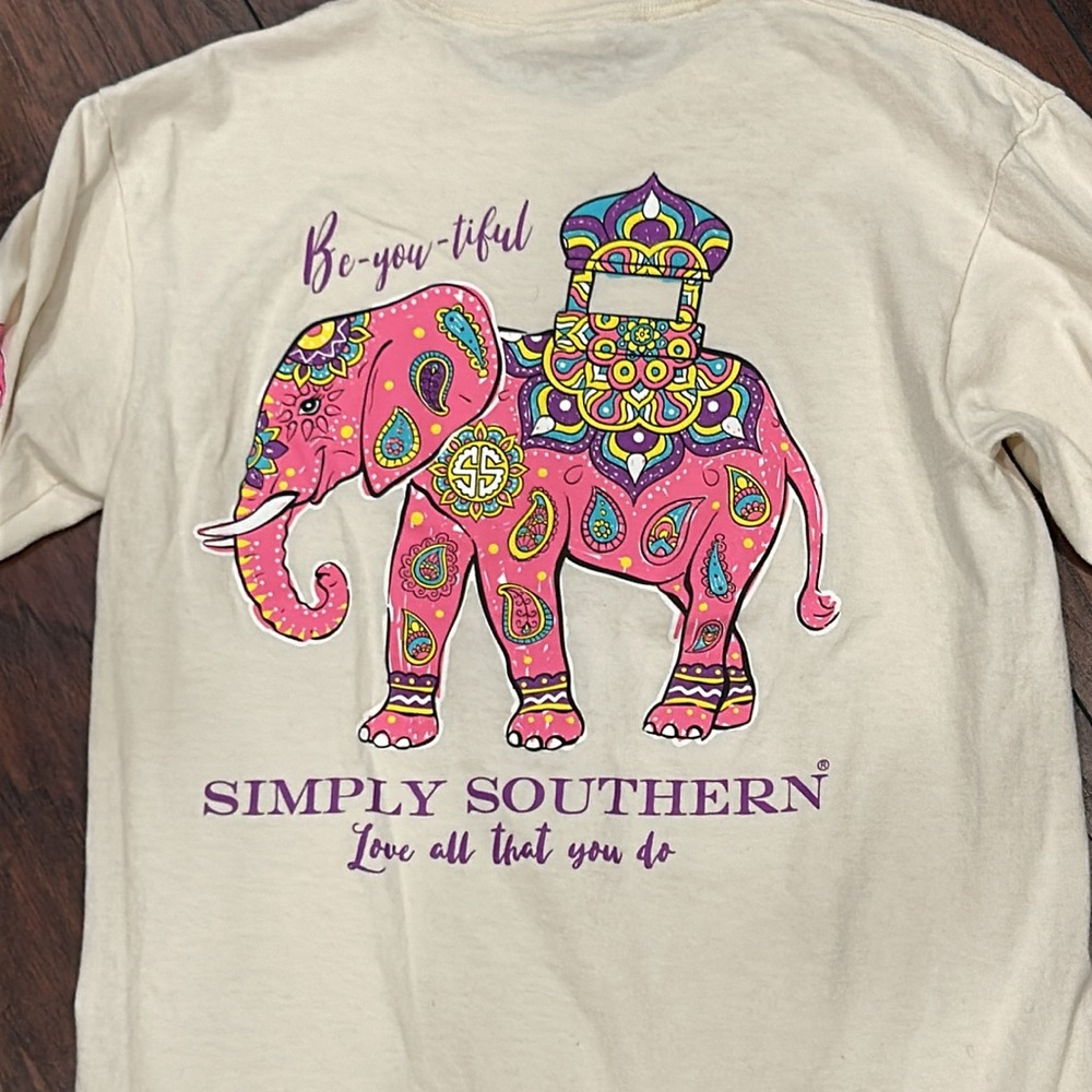 Simply Southern long sleeve shirt size small elephant mandala - Picture 5 of 5